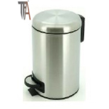 Round Step Trash Can with Soft-Close -Stainless Steel Baskets
